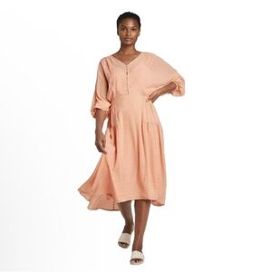 Prologue, Elegant Peach Midi Dress, Size L